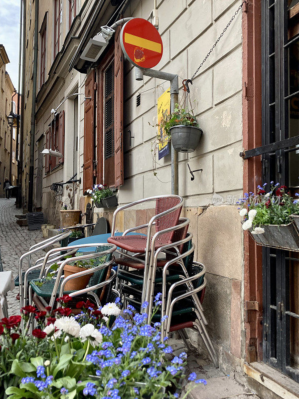 瑞典-斯德哥尔摩-老城区的小街-格拉斯坦