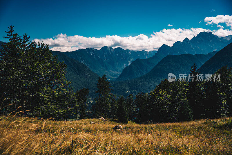 风景如画的特里格拉夫山全景