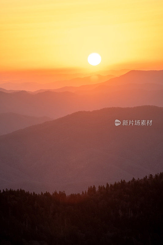 大烟山的日出