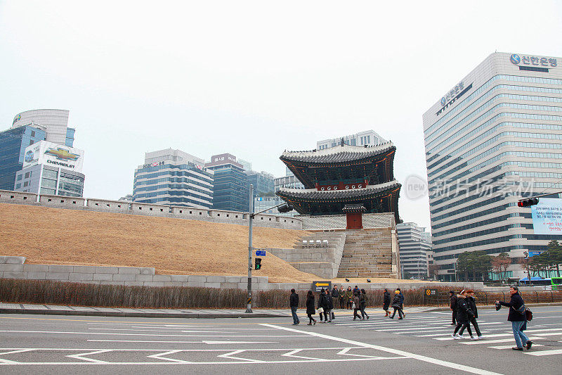 韩国首尔的崇礼门或南大门