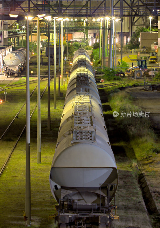 夜间火车车厢