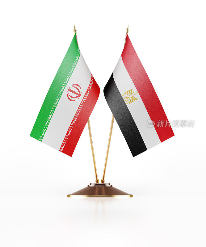 伊朗和埃及的微型国旗