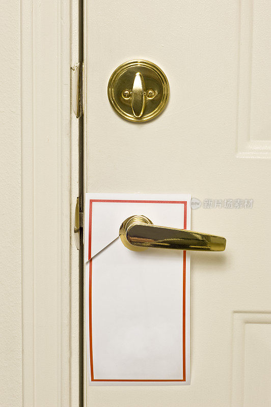 空白Doorhanger传单