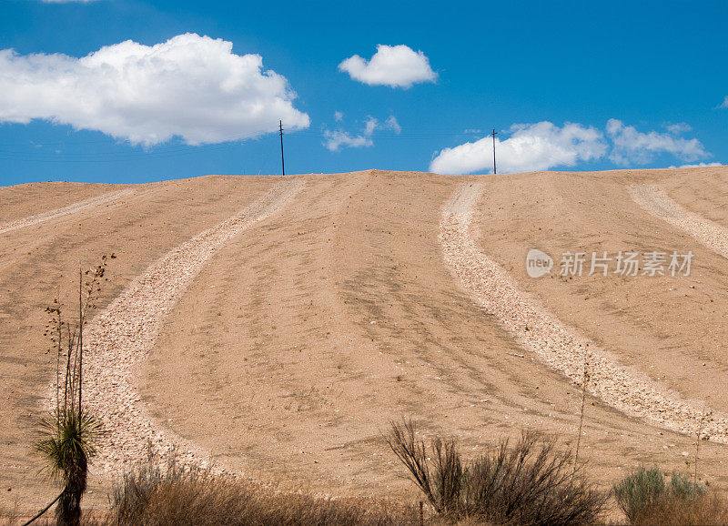 陆地轮廓在Tyrone铜矿