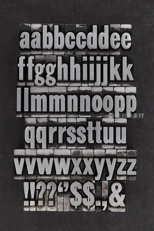 金属凸版印刷的字母