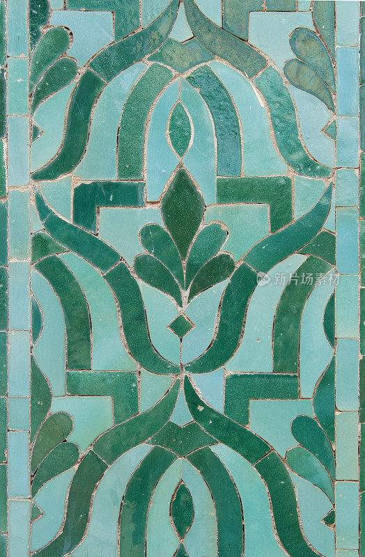 绿色摩洛哥瓷砖