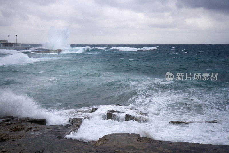 冬天的海