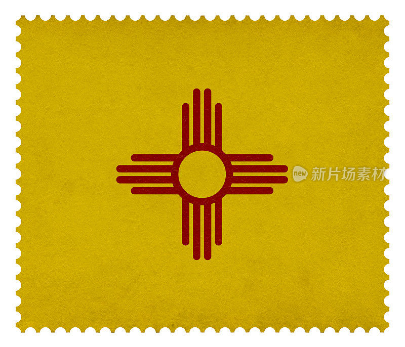 邮票:新墨西哥国旗