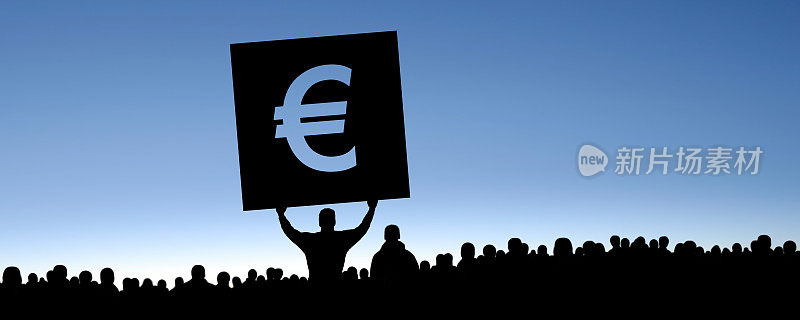 XXXL欧元债务危机抗议者