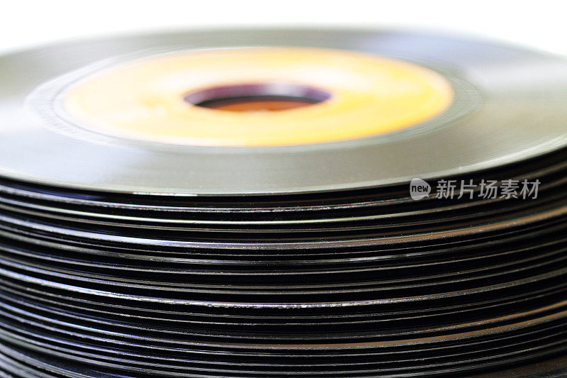 黑胶唱片堆