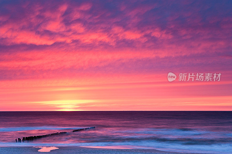 海上日落