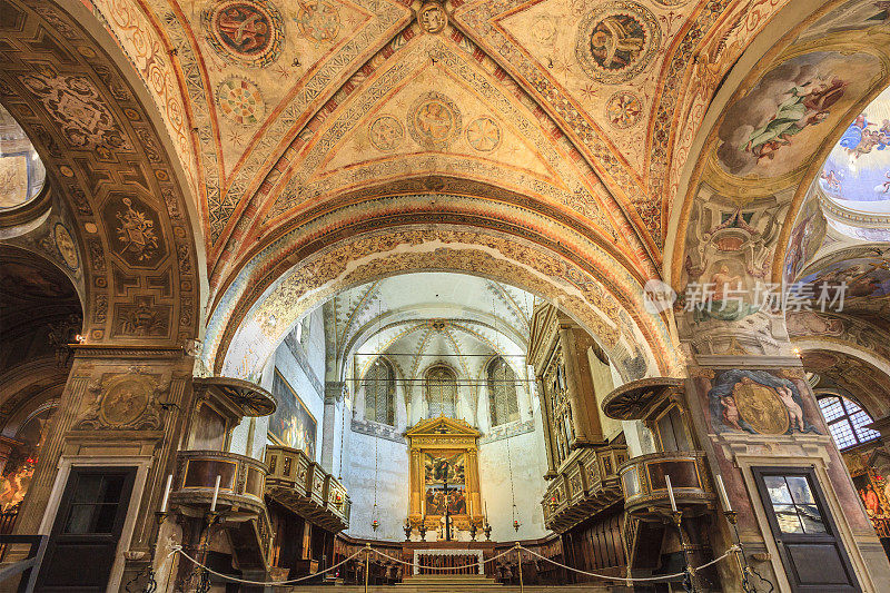 意大利，布雷西亚，古老的大教堂