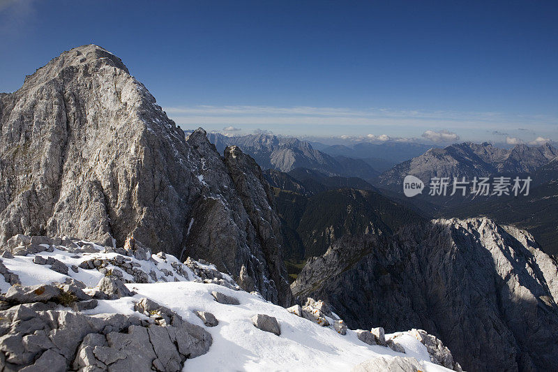 因斯布鲁克山顶的全景