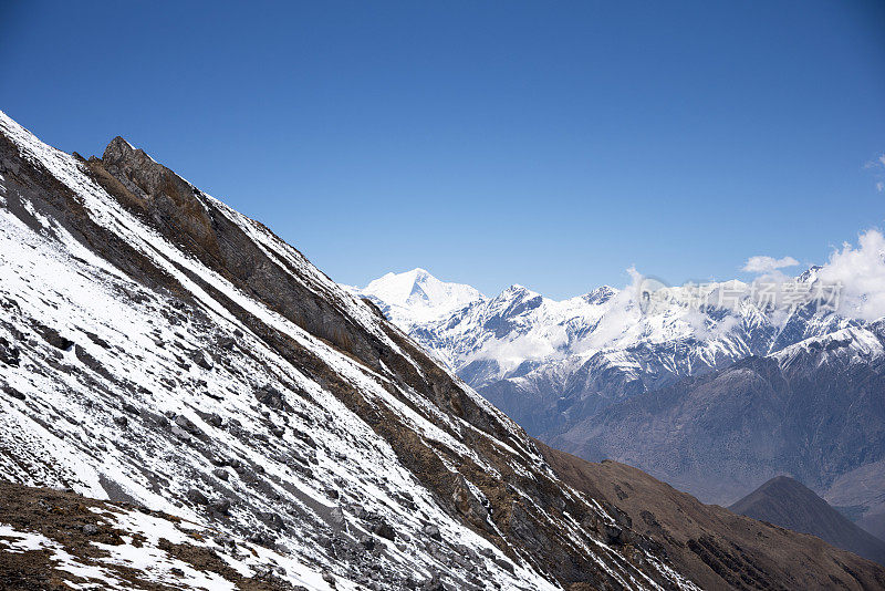 面对喜马拉雅的野马山脉