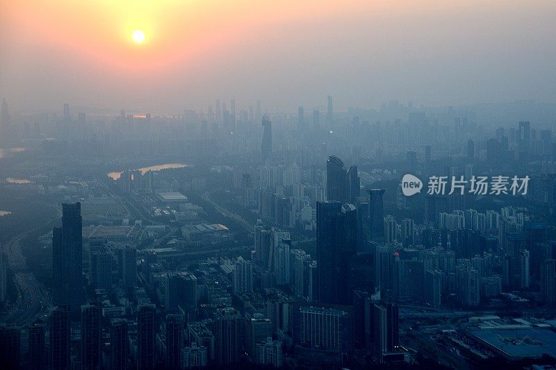 日落在深圳，广东省
