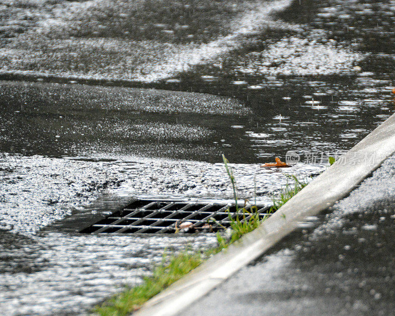 暴雨后排水