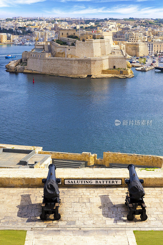 马耳他-地中海旅游目的地，比尔古和圣安杰洛堡在大港