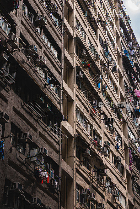 香港九龙半岛大角咀的住宅大厦