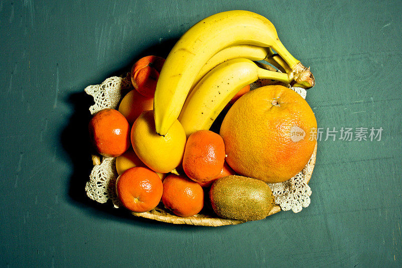 食品水果篮延安橘子猕猴桃柚子柠檬