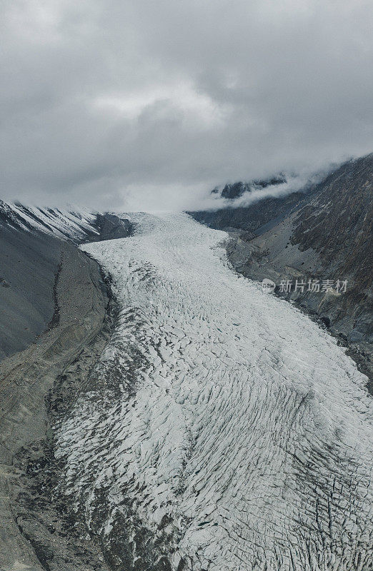 巴基斯坦北部的冰川风景