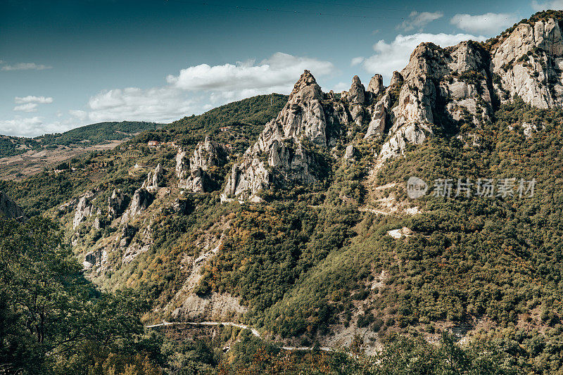 岩石在basilicata白云岩