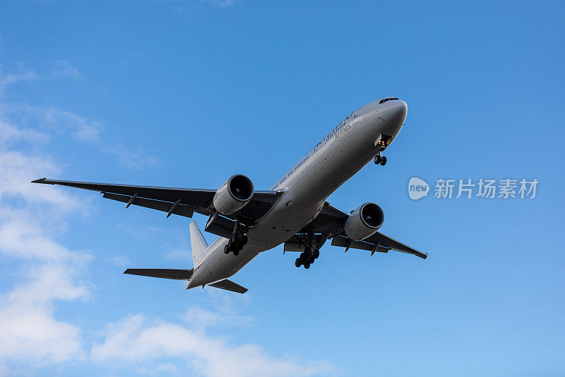 北风航空波音777-300ER注册VP-BJL。飞机在谢列梅捷沃国际机场起飞或降落。交通、旅游和旅游概念。2019年10月28日，俄罗斯莫斯科
