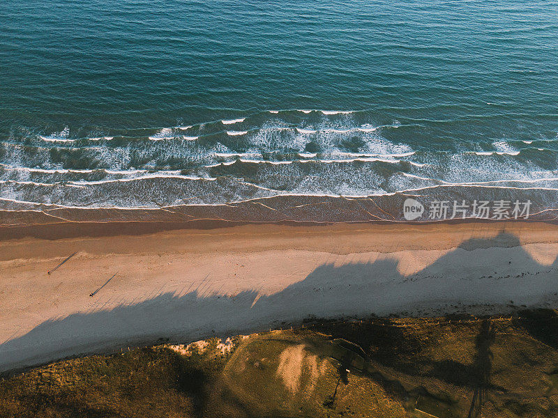 从上面的海滩