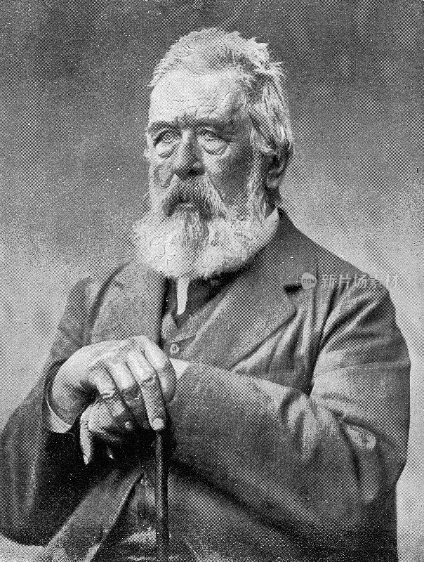 阿诺德肖像Böcklin，瑞士画家和插画家，1827-1901