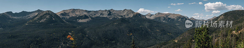 霍华德山，卷云山和铅山-落基山国家公园-科罗拉多州-美国