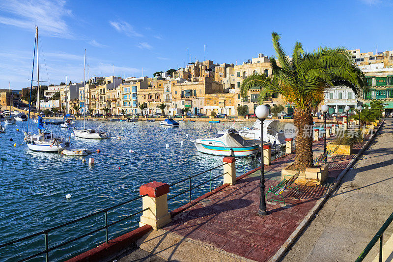 马耳他-地中海旅游目的地，在卡尔卡拉码头