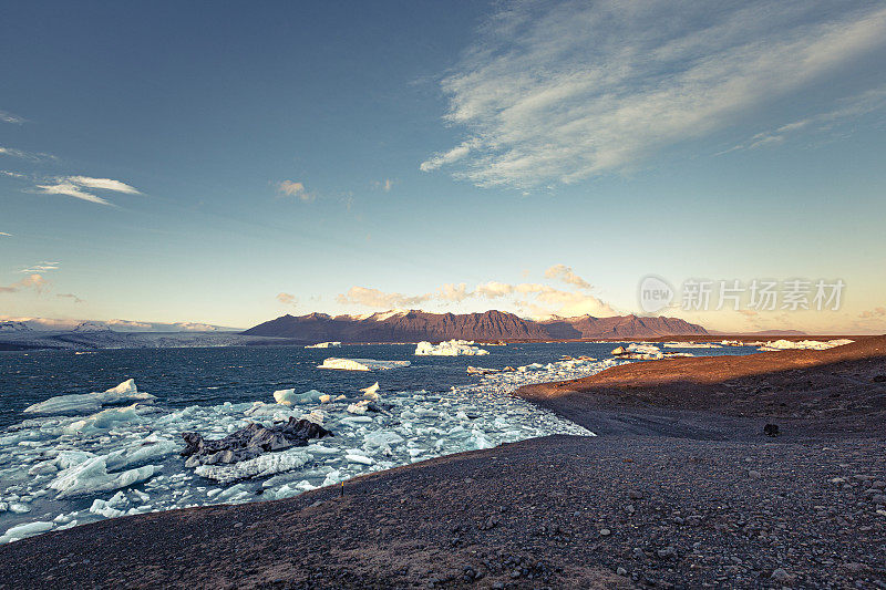 冰川湖,冰岛