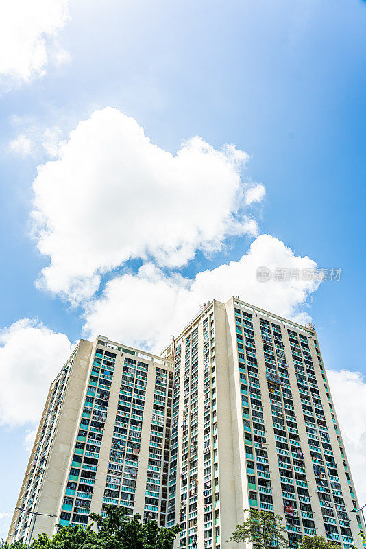 建筑立面在香港，住宅地产