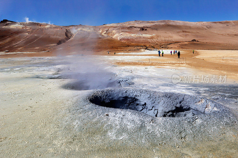 冰岛Hverir的火山孔