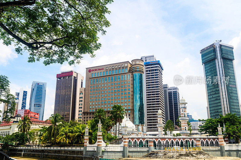 历史性的清真寺，Jamek的吉隆坡城市