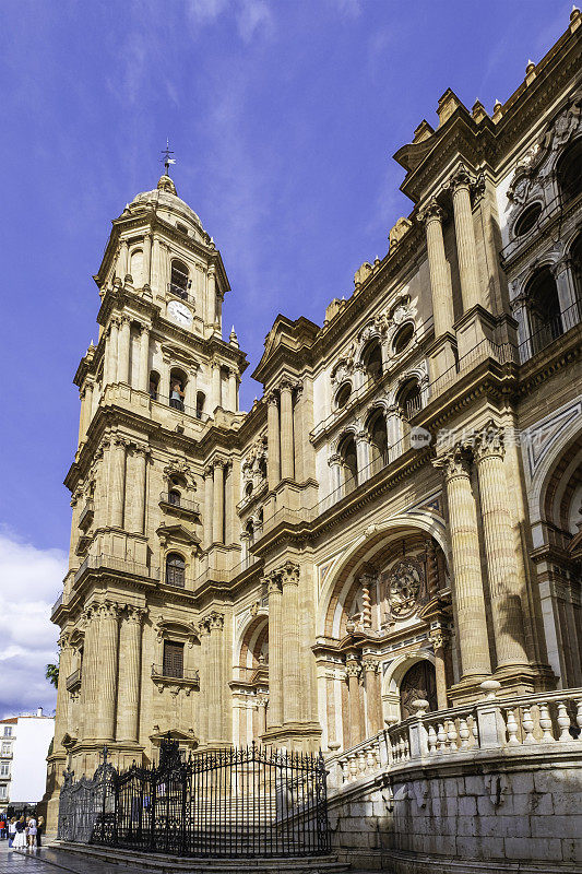 Málaga大教堂，安达卢西亚(西班牙)最重要的城市之一