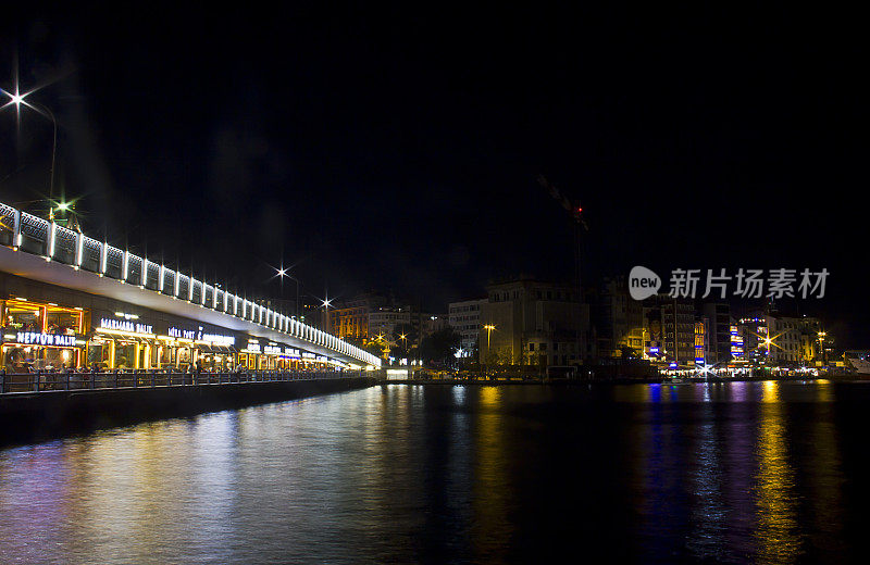 从加拉塔俯瞰伊斯坦布尔的夜景