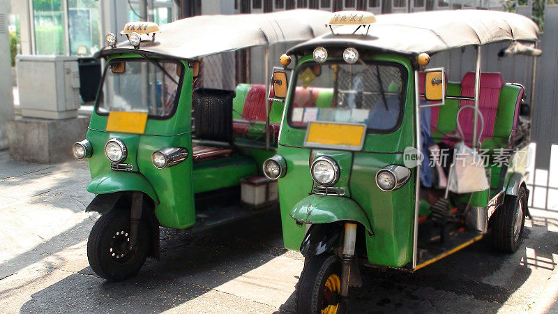 在泰国曼谷的嘟嘟车现场东南亚