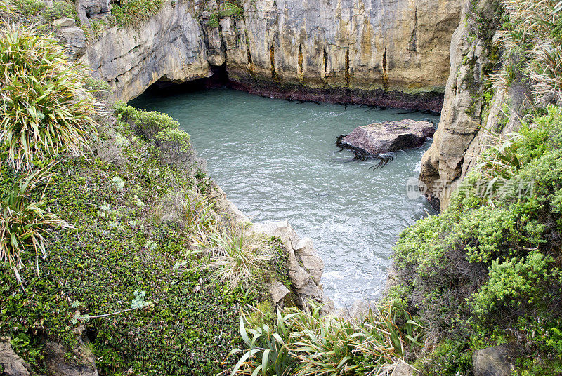 煎饼岩，Punakaiki，西海岸，新西兰