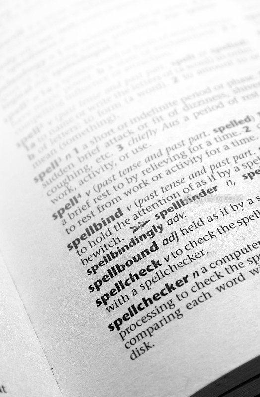 字典定义-拼写检查