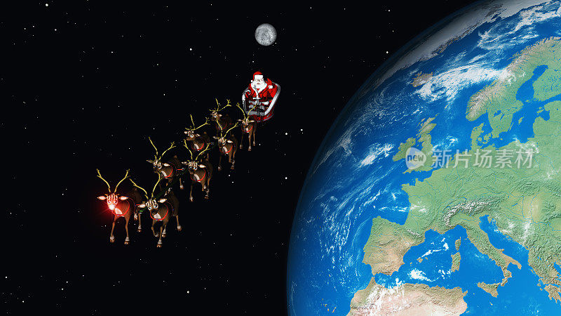 圣诞老人在太空