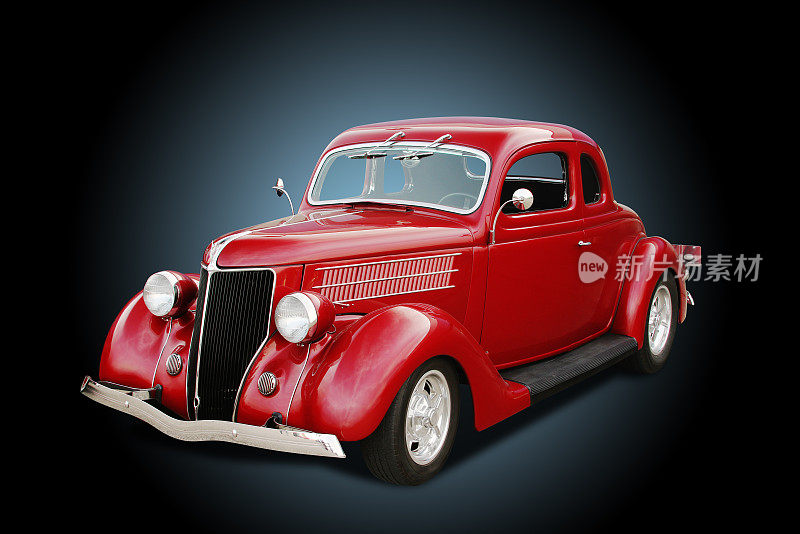 汽车——1936年福特红色两门