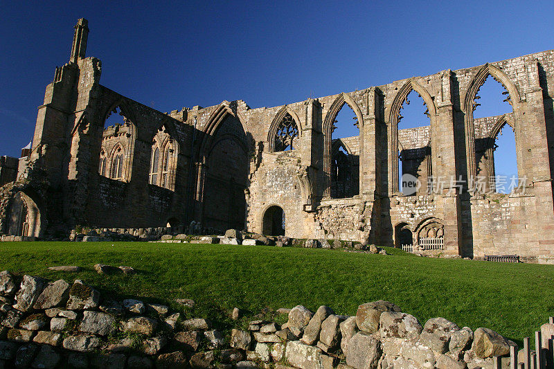 博尔顿修道院废墟教堂，约克郡，英格兰
