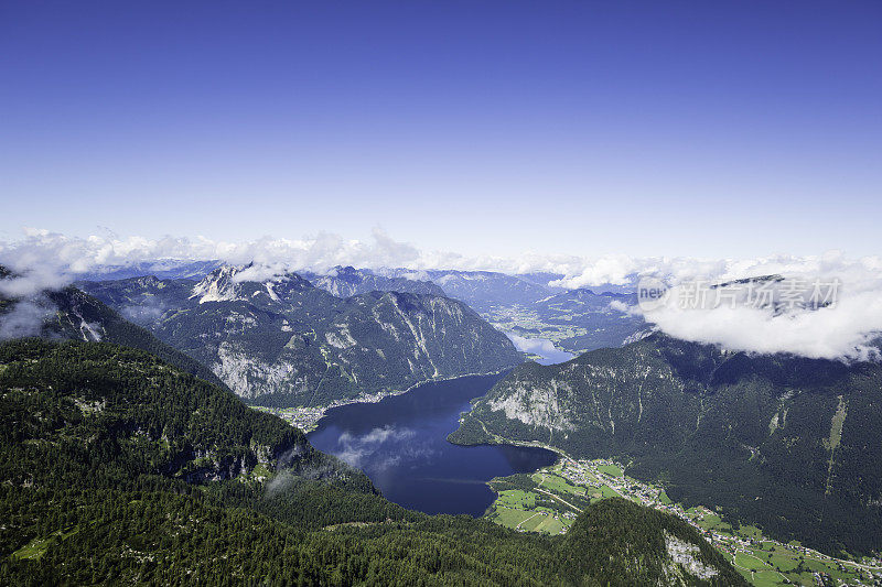 山湖全景