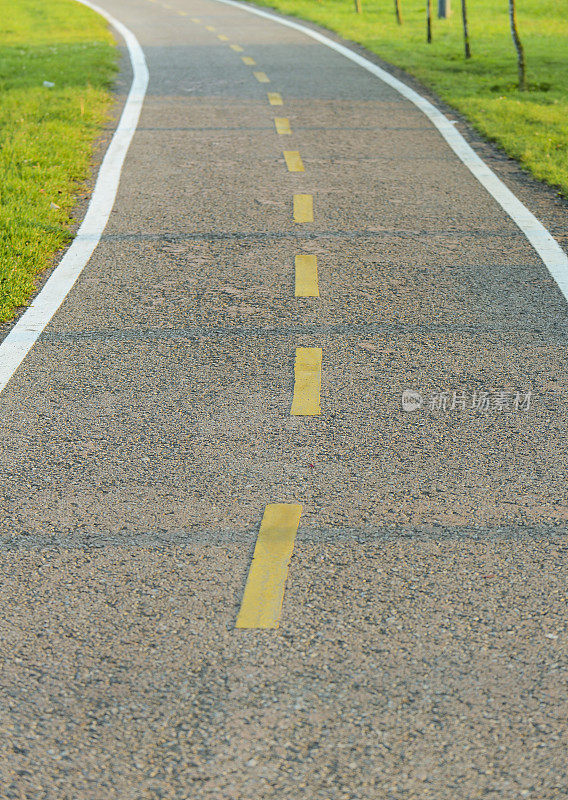 没有人自行车专用道路