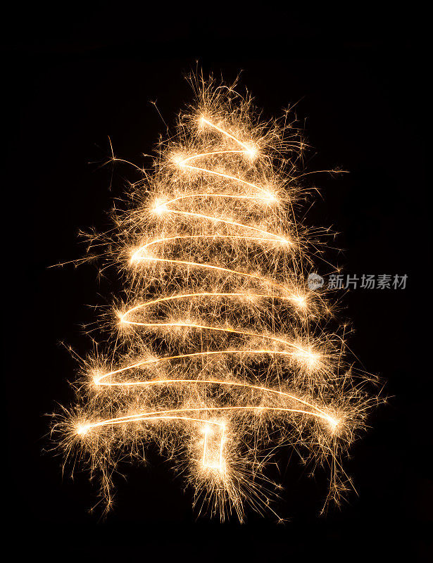 闪闪发光的圣诞树