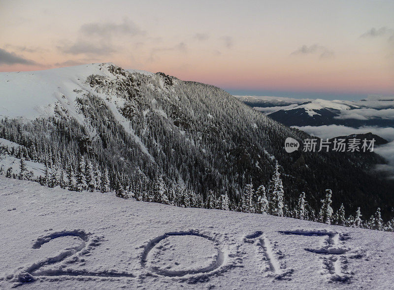 2017年新年下雪