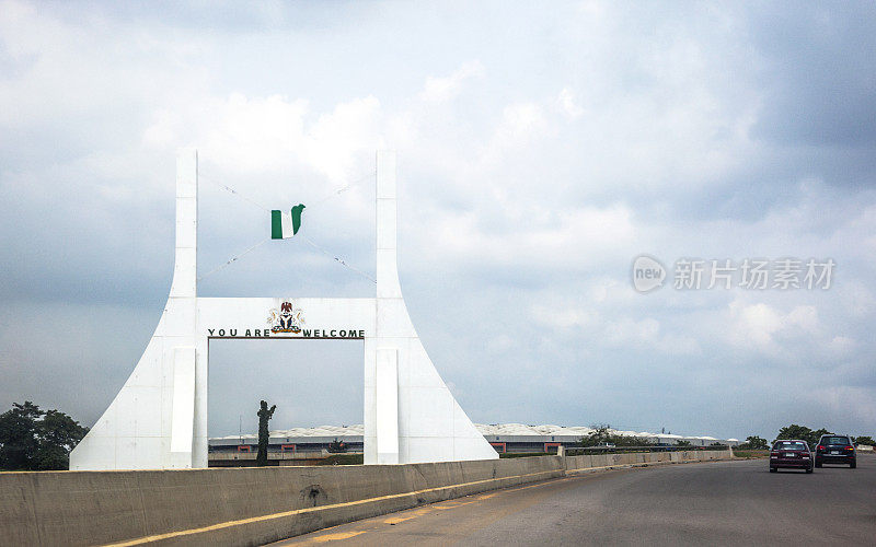 尼日利亚阿布贾城门。