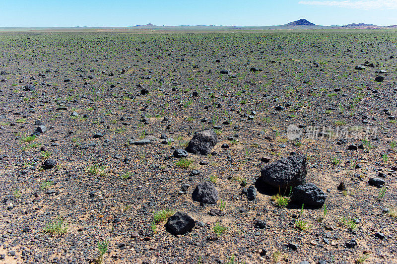蒙古戈壁沙漠景观