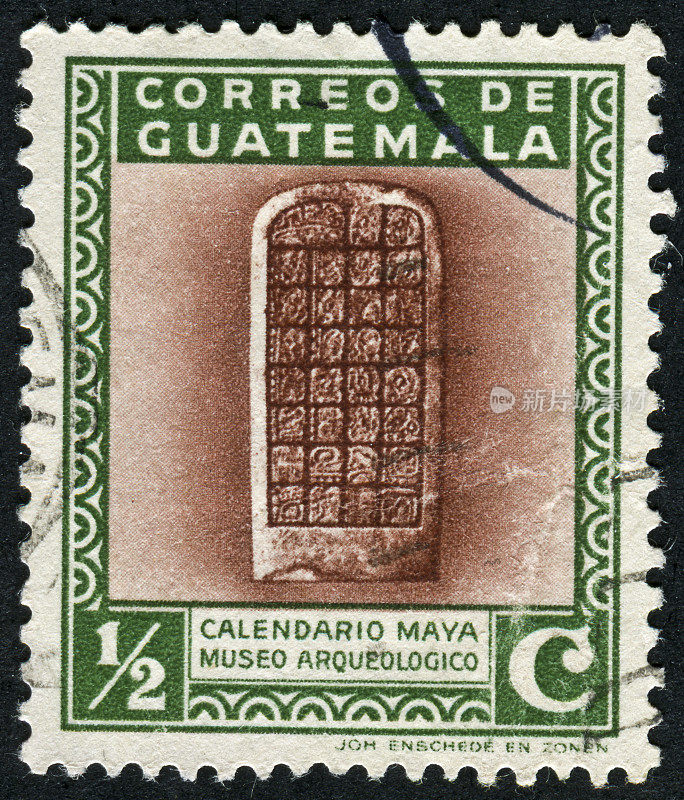 玛雅历法的邮票