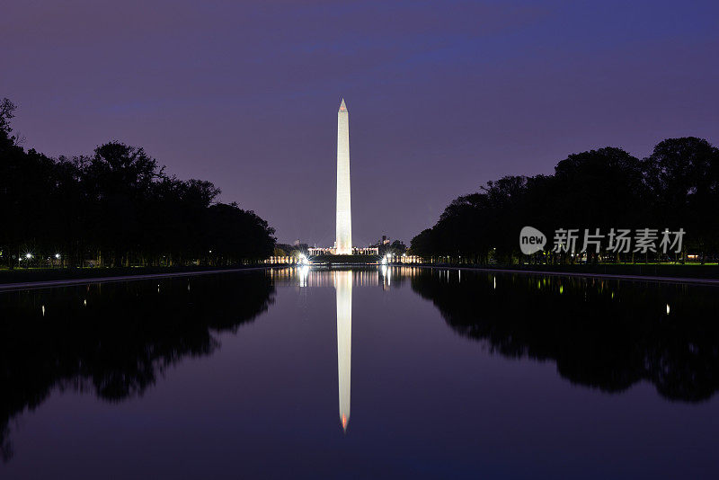 华盛顿纪念碑夜景